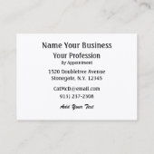 Mode/Seamstress-Karte - SRF Visitenkarte (Rückseite)