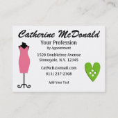 Mode/Seamstress-Karte - SRF Visitenkarte (Rückseite)