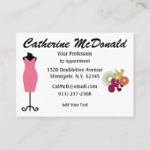 Mode/Seamstress-Karte - SRF Visitenkarte (Rückseite)