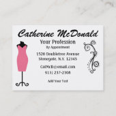 Mode/Seamstress-Karte - SRF Visitenkarte (Rückseite)