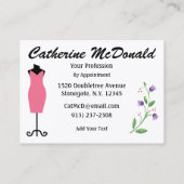 Mode/Seamstress-Karte - SRF Visitenkarte (Rückseite)