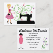 Mode/Seamstress-Karte - SRF Visitenkarte (Vorne/Hinten)