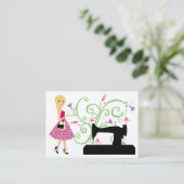 Mode/Seamstress-Karte - SRF Visitenkarte (Stehend Vorderseite)