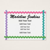 Mode - Seamstresskarte / Tag - SRF (Rückseite)