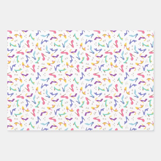 Mode Shoes Geschenkpapier Set (Vorderseite)