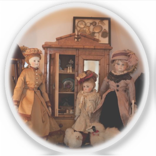 Mode Shopping Aufkleber (Vorderseite)