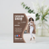 Mode-Show BUSINESS Custom Logo Flyer Poster Pen Postkarte (Stehend Vorderseite)