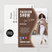 Mode-Show BUSINESS Custom Logo Flyer Poster Pen Postkarte (Vorne/Hinten)