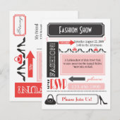 Mode Show Einladung (Vorne/Hinten)
