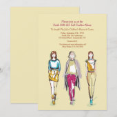 Mode Show Einladungen (Vorne/Hinten)