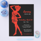 Mode Show (Feuerrot) Flyer (Einzeln)