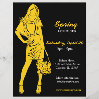 Mode-Show (gelb) Flyer