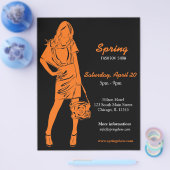 Mode-Show (Orange) Flyer (Einzeln)