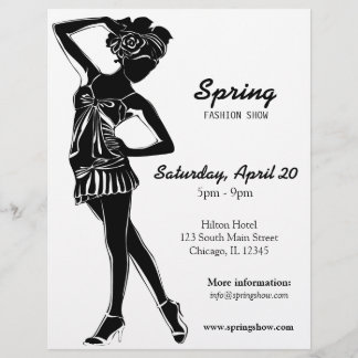 Mode-Show (schwarz) Flyer