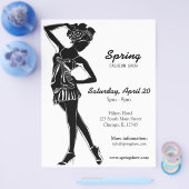 Mode-Show (schwarz) Flyer (Einzeln)