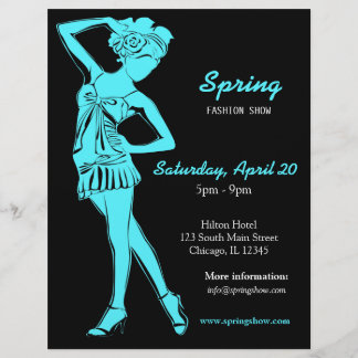 Mode-Show (Turquiose) Flyer