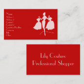 Mode-Silhouette Visitenkarte (Vorne/Hinten)