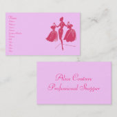 Mode-Silhouette Visitenkarte (Vorne/Hinten)