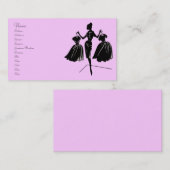 Mode-Silhouette Visitenkarte (Vorne/Hinten)