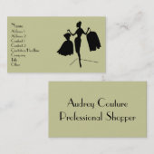 Mode-Silhouette Visitenkarte (Vorne/Hinten)