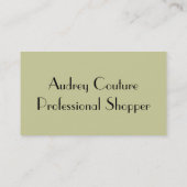 Mode-Silhouette Visitenkarte (Rückseite)