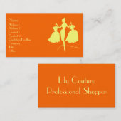 Mode-Silhouette Visitenkarte (Vorne/Hinten)