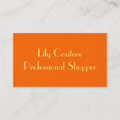 Mode-Silhouette Visitenkarte (Rückseite)