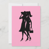 Mode-Silhouetten Einladung (Rückseite)