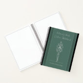 Mode-Skizzenbuch Forest Green Haute Couture Notizblock (Innenseite)