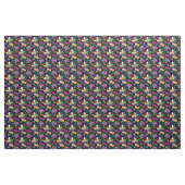 Mode Smiley-Blumen-Graffiti-Muster Stoff (Yard (91,4 cm))