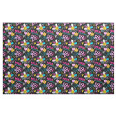 Mode Smiley-Blumen-Graffiti-Muster Stoff (Fat Quarter (45,7 x 55,9 cm))
