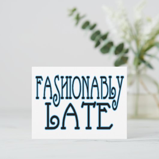 Mode spät postkarte (Stehend Vorderseite)