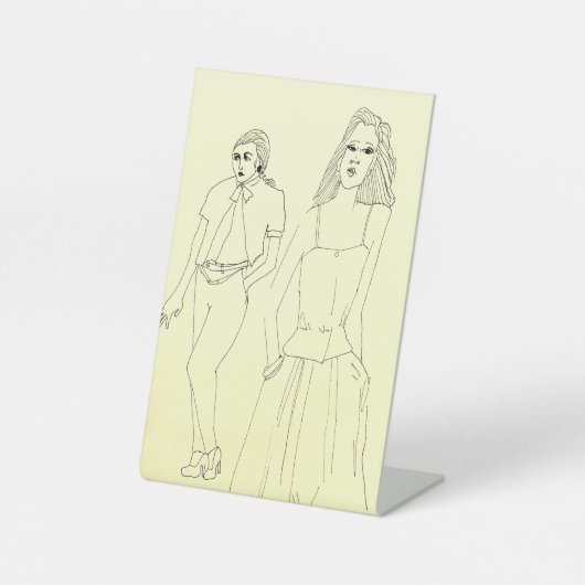 Mode Stand von Bassie Sockelschild (Vorderseite)