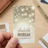 Mode Stilistisch - Shiny Glitzern mit Gold Glitzer Visitenkarte