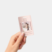 Mode Store Mitarbeiter Foto Rose Gold Luxus Ausweis (Handheld)