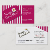 Mode-Stylist "des Bild-Berater-II" -, Wardrober Visitenkarte (Vorne/Hinten)