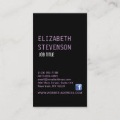 Mode-Stylist-Designer-Garderoben-Butike Visitenkarte (Rückseite)