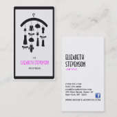 Mode-Stylist-Designer-Garderoben-Butike Visitenkarte (Vorne/Hinten)