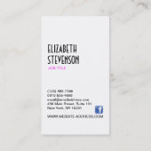 Mode-Stylist-Designer-Garderoben-Butike Visitenkarte (Rückseite)