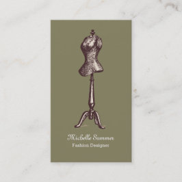 Mode-Stylist-Designer-Geschäfts-Karten-Schablone Visitenkarte