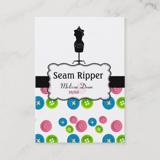 Mode-Stylist-Geschäfts-Karte Visitenkarte (Vorderseite)