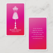 Mode-Stylist-Geschäfts-Karte Visitenkarte (Vorne/Hinten)