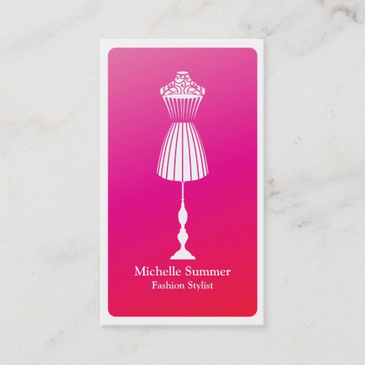 Mode-Stylist-Geschäfts-Karte Visitenkarte (Vorderseite)