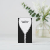 MODE-STYLIST Geschäfts-Karten-Schablone Visitenkarte (Stehend Vorderseite)