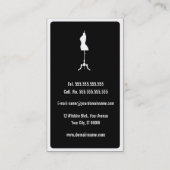 MODE-STYLIST Geschäfts-Karten-Schablone Visitenkarte (Rückseite)