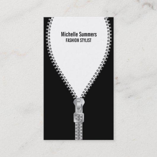 MODE-STYLIST Geschäfts-Karten-Schablone Visitenkarte (Vorderseite)