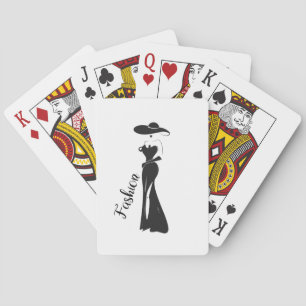 Mode Süßes Mädchen Vintage Art Deco Design Spielkarten
