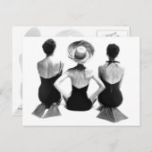 Mode Swimwear 1950 Postkarte (Vorne/Hinten)