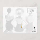 Mode Swimwear 1950 Postkarte (Rückseite)