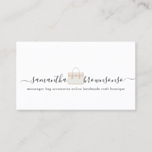 Mode-Taschenzubehör online handmade Visitenkarte